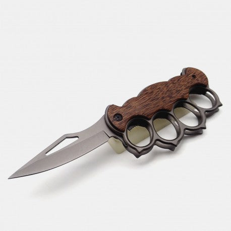 Brass Knuckles With Knife