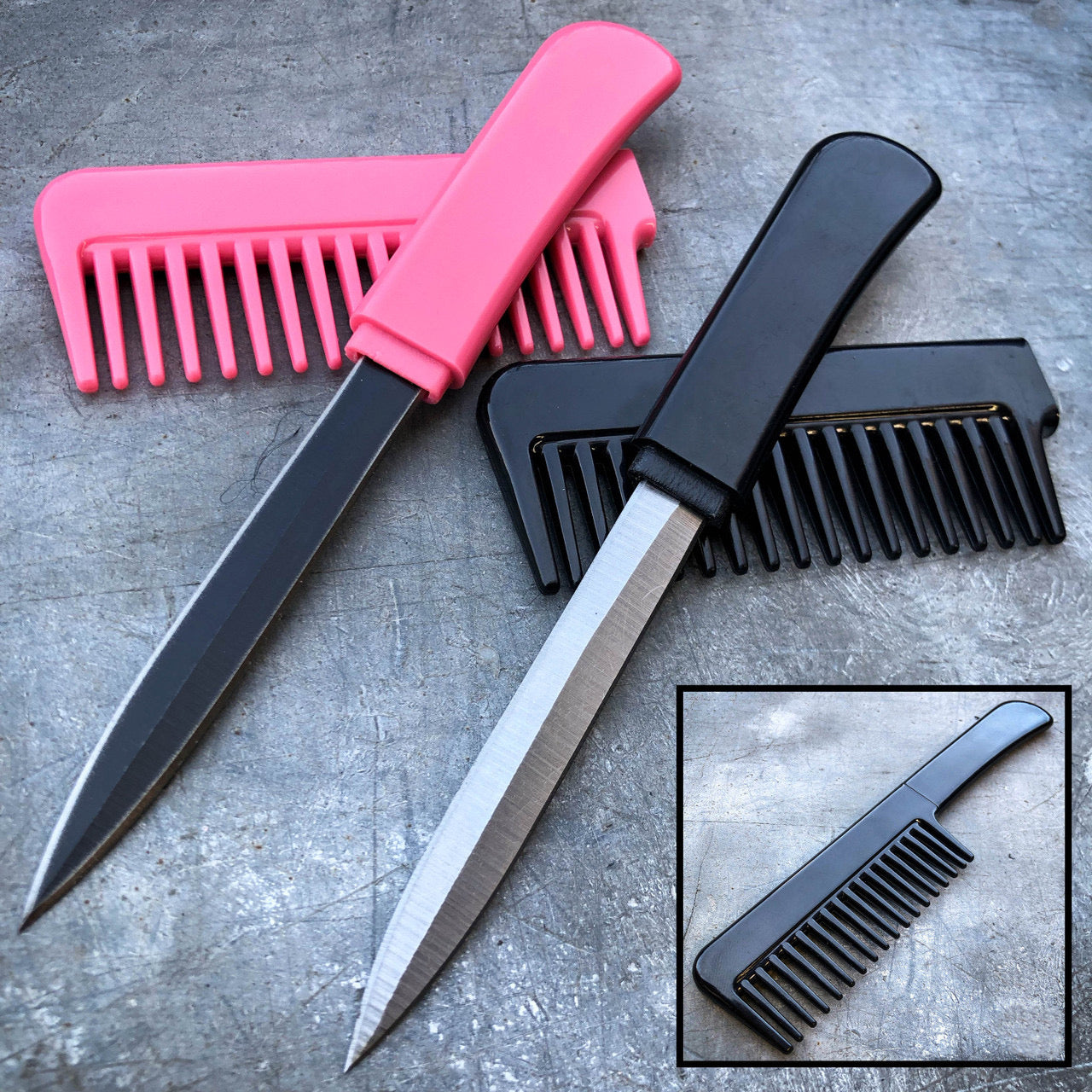 Hair Brush Hidden Knife