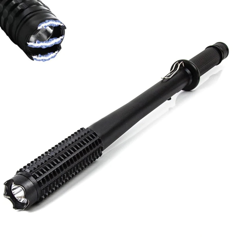 Full Metal Stun Gun Stick and Flashlight